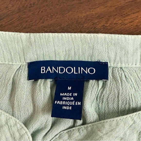 Bandolino Mint Green Button Blouse Tunic Top Size M - Picture 5 of 8